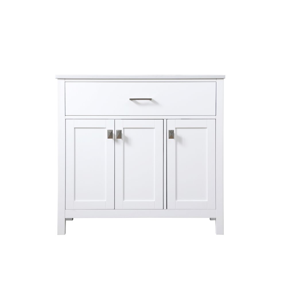 36 Inch SIngle Bathroom Vanity In White