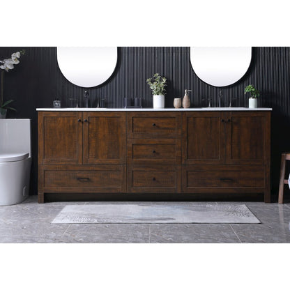 84 Inch Double Bathroom Vanity In Expresso