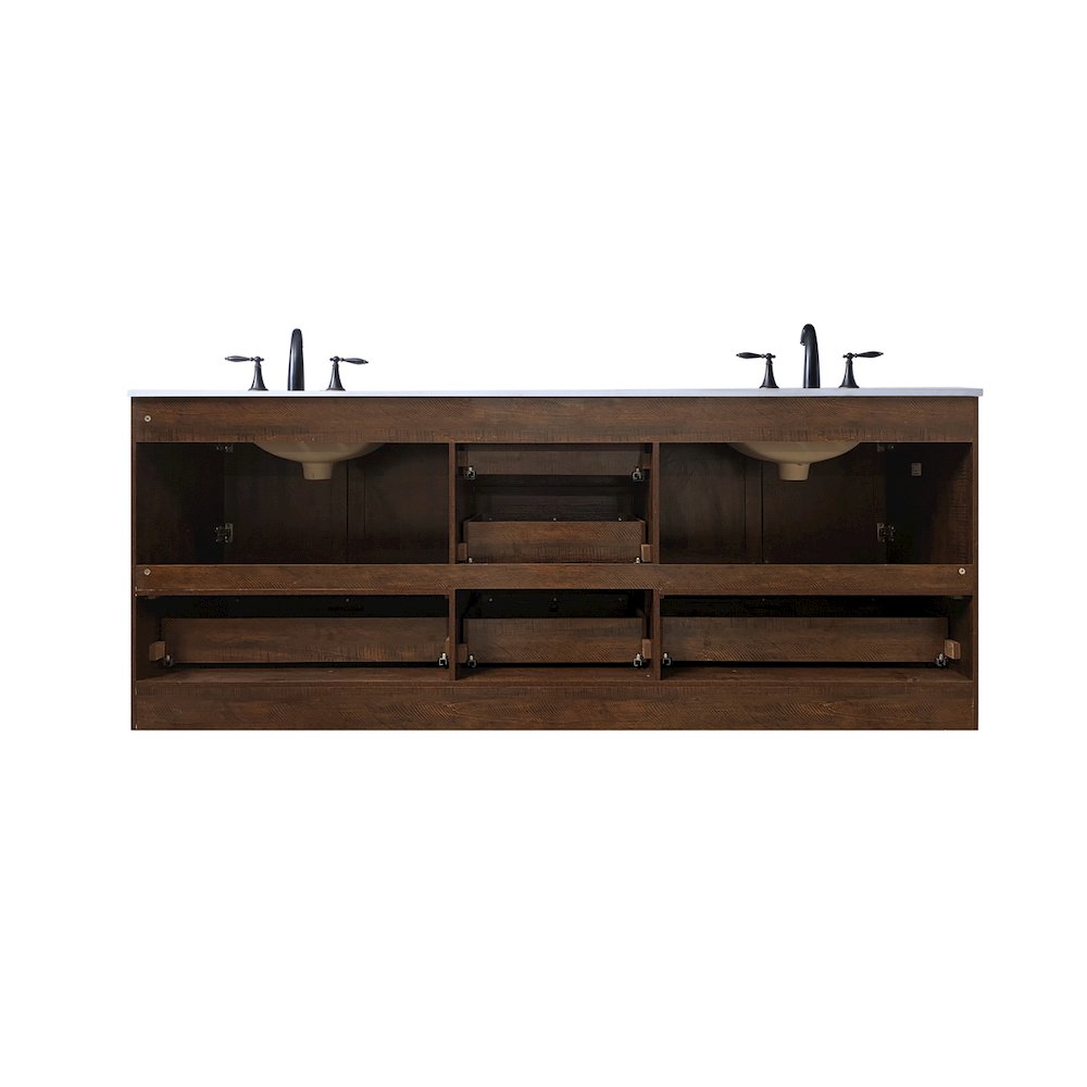 84 Inch Double Bathroom Vanity In Expresso