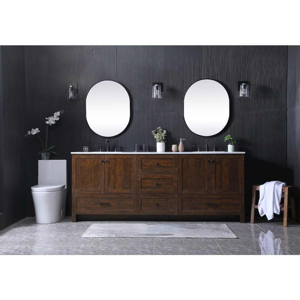 84 Inch Double Bathroom Vanity In Expresso