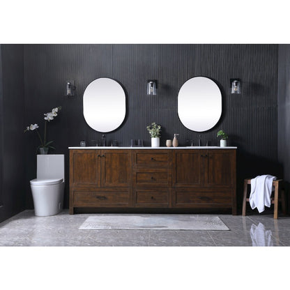 84 Inch Double Bathroom Vanity In Expresso