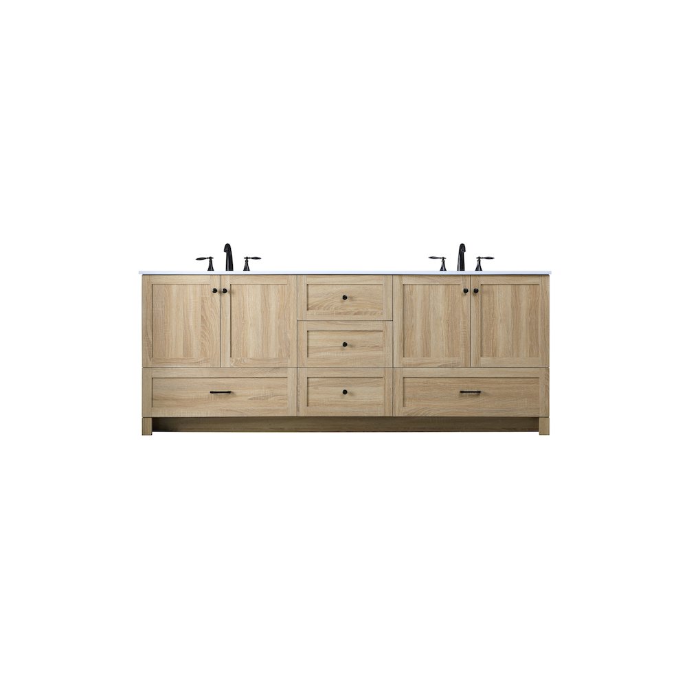 84 Inch Double Bathroom Vanity In Mango Wood