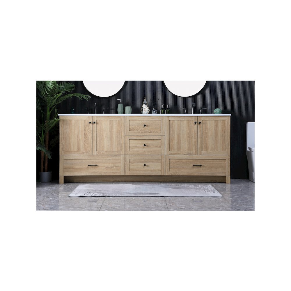 84 Inch Double Bathroom Vanity In Mango Wood