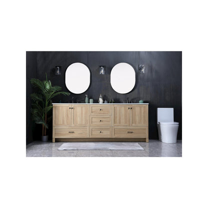 84 Inch Double Bathroom Vanity In Mango Wood