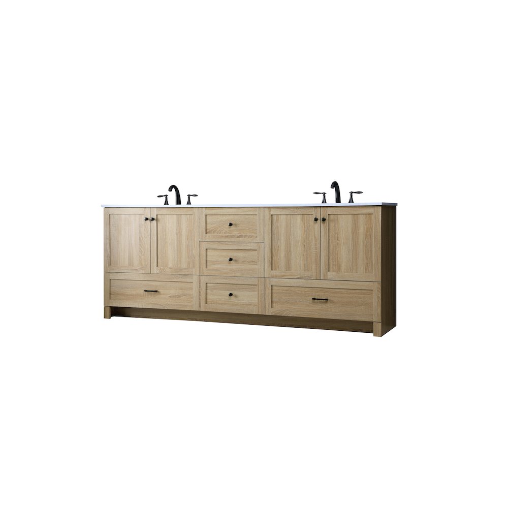 84 Inch Double Bathroom Vanity In Mango Wood