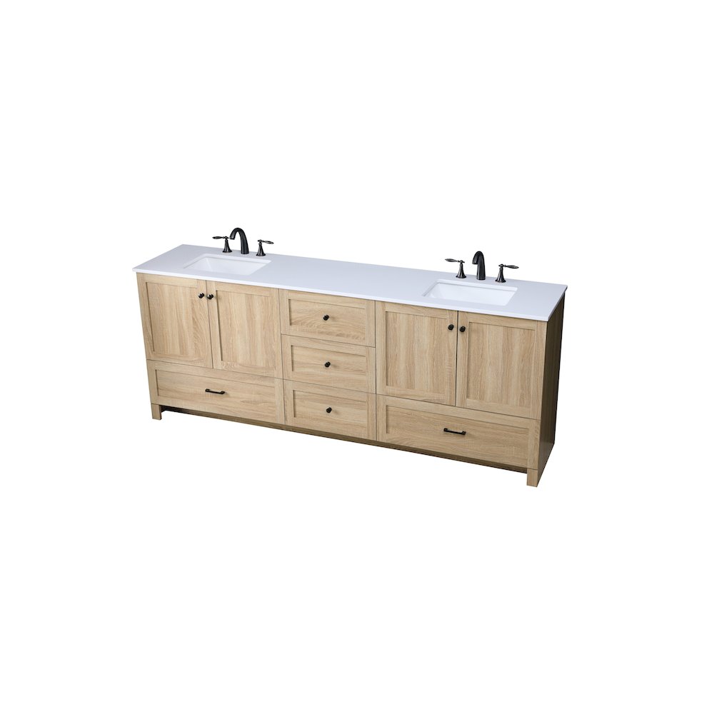 84 Inch Double Bathroom Vanity In Mango Wood