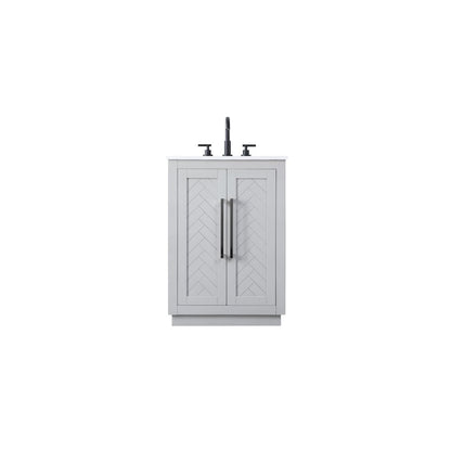 24 inch Single Bathroom Vanity in Grey