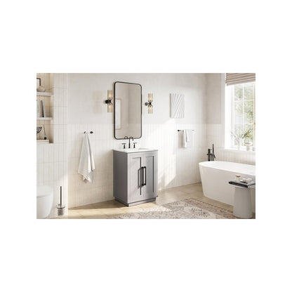 24 inch Single Bathroom Vanity in Grey