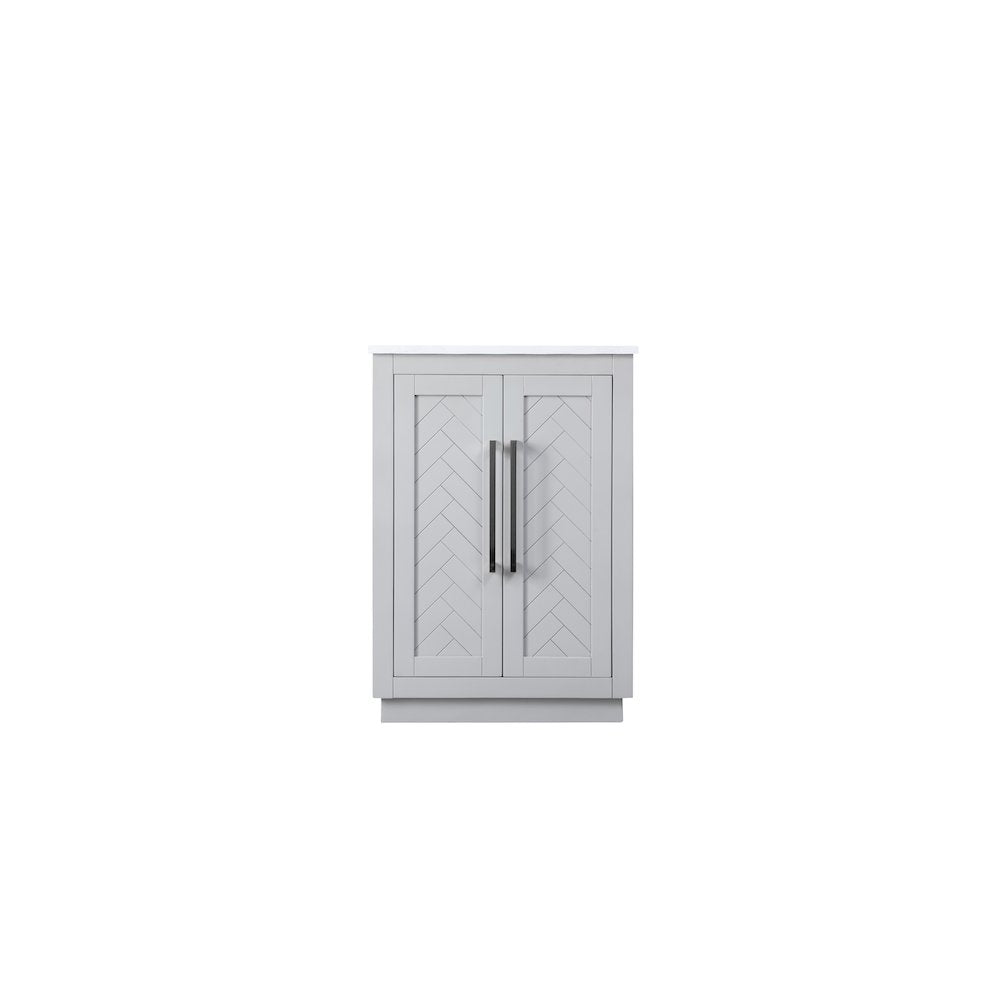 24 inch Single Bathroom Vanity in Grey