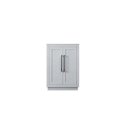24 inch Single Bathroom Vanity in Grey
