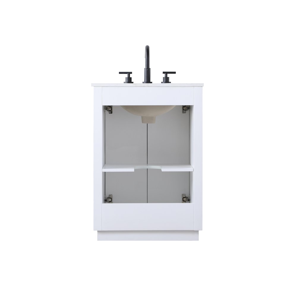 24 inch Single Bathroom Vanity in White
