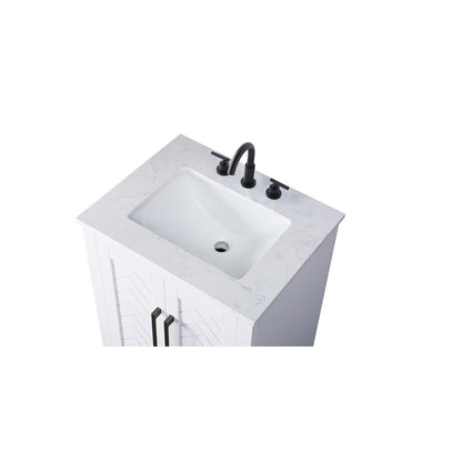 24 inch Single Bathroom Vanity in White