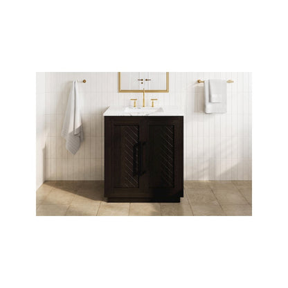 30 inch Single Bathroom Vanity in Chocolate Oak