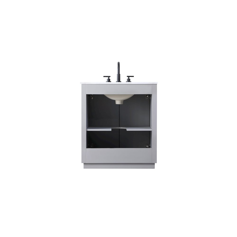 30 inch Single Bathroom Vanity in Grey
