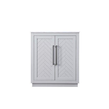 30 inch Single Bathroom Vanity in Grey