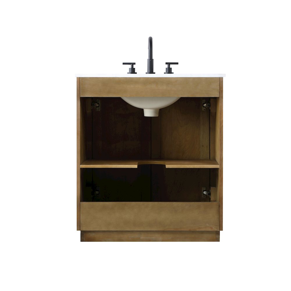 30 inch Single Bathroom Vanity in Linen Oak