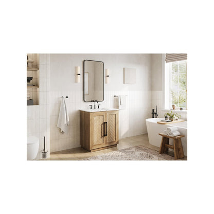 30 inch Single Bathroom Vanity in Linen Oak
