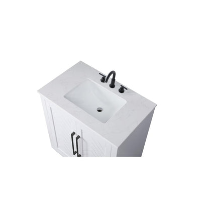 30 inch Single Bathroom Vanity in White