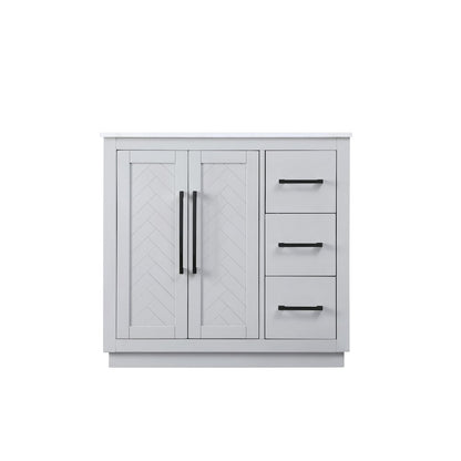 36 inch Single Bathroom Vanity in Grey