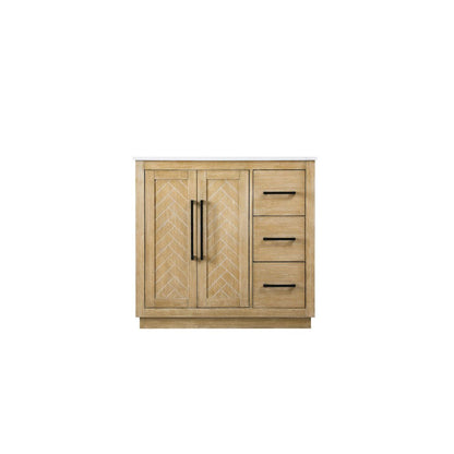 36 inch Single Bathroom Vanity in Linen Oak