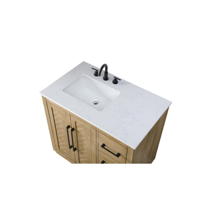 36 inch Single Bathroom Vanity in Linen Oak