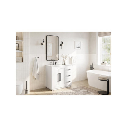 36 inch Single Bathroom Vanity in White