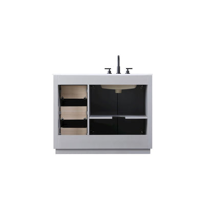 42 inch Single Bathroom Vanity in Grey