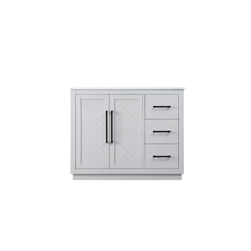 42 inch Single Bathroom Vanity in Grey