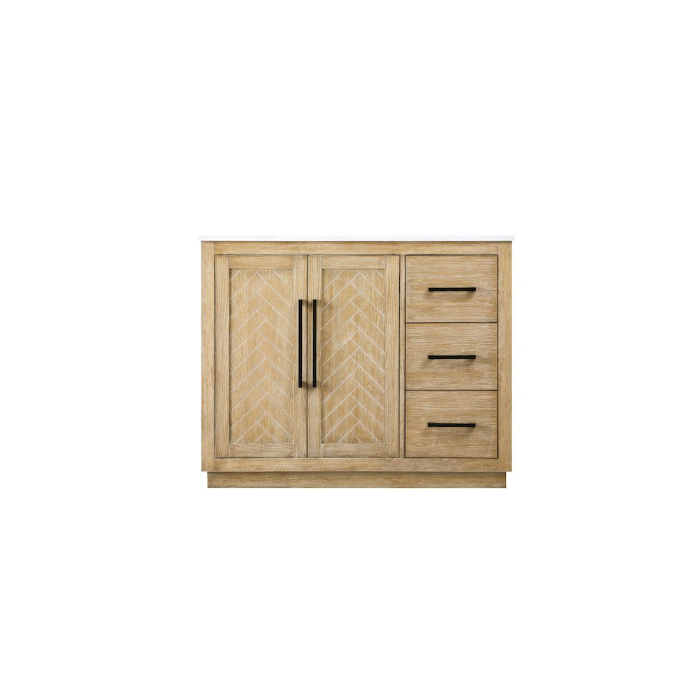 42  inch Single Bathroom Vanity in Linen Oak