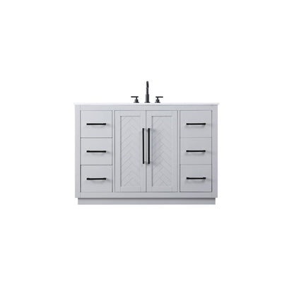 48 inch Single Bathroom Vanity in Grey