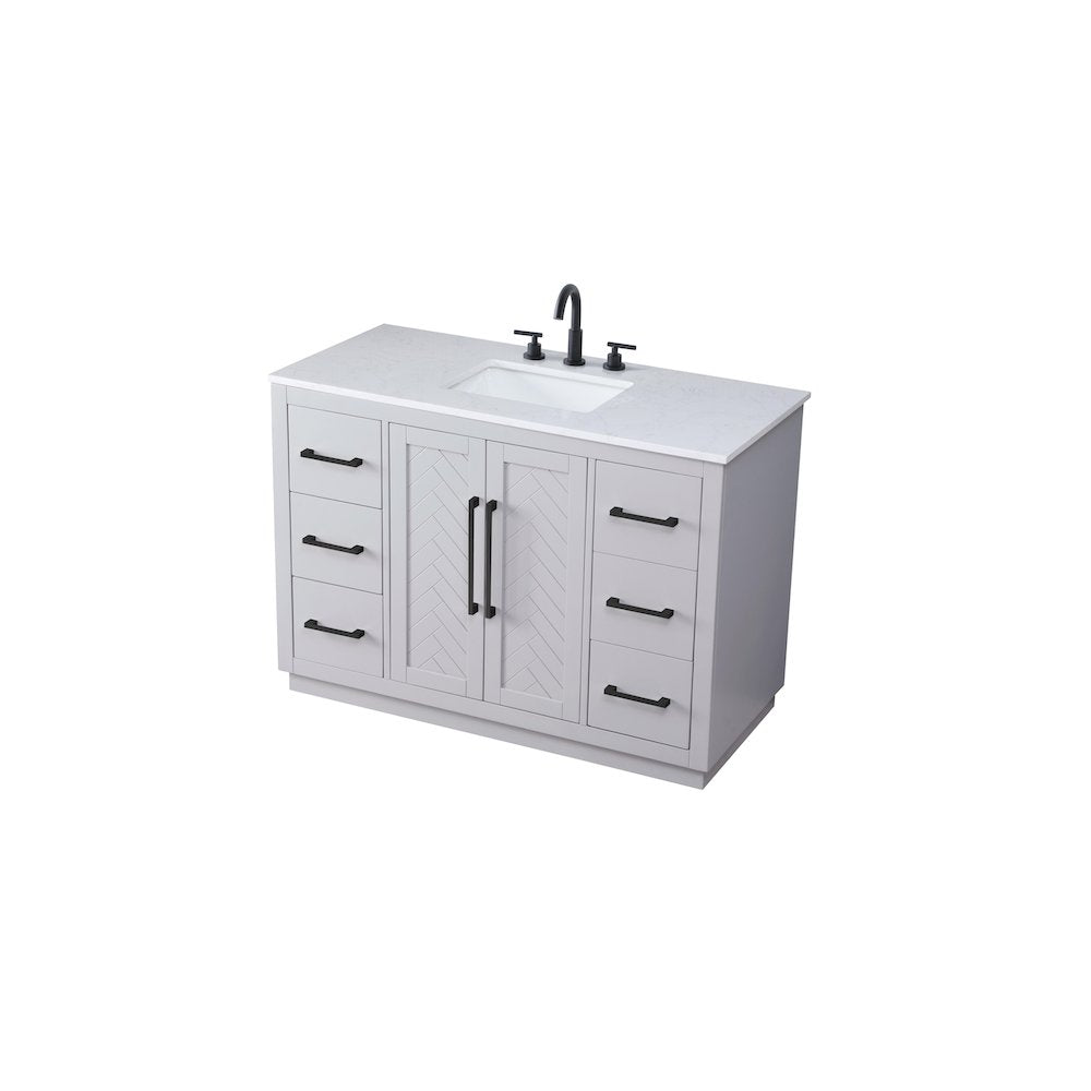 48 inch Single Bathroom Vanity in Grey