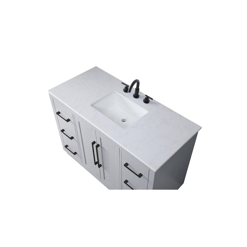 48 inch Single Bathroom Vanity in Grey