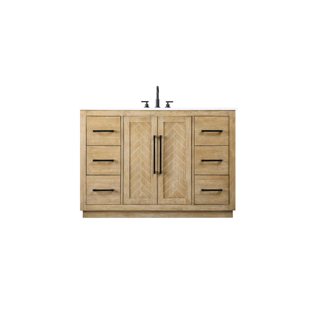 48  inch Single Bathroom Vanity in Linen Oak
