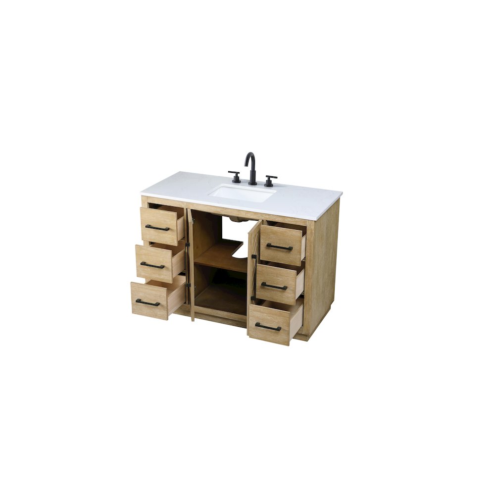 48  inch Single Bathroom Vanity in Linen Oak