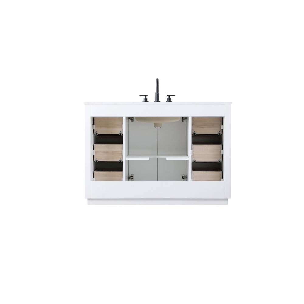48 inch Single Bathroom Vanity in White