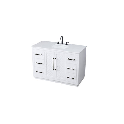 48 inch Single Bathroom Vanity in White
