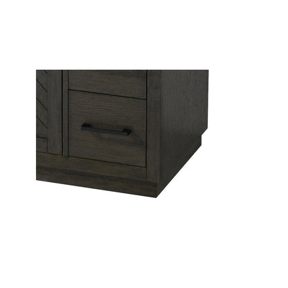 54 inch Single Bathroom Vanity in Chocolate Oak