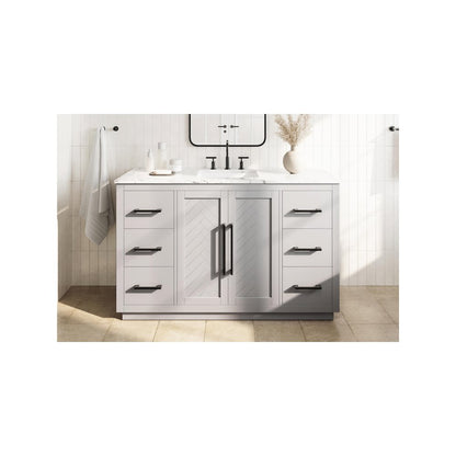54 inch Single Bathroom Vanity in Grey