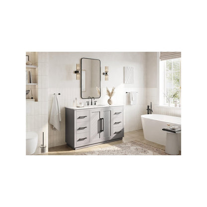 54 inch Single Bathroom Vanity in Grey