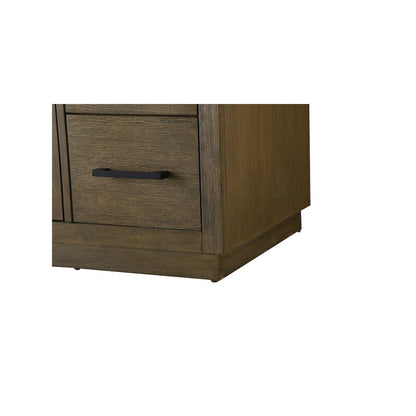 54 inch Single Bathroom Vanity in Hazel Oak