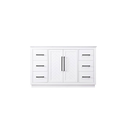 54 inch Single Bathroom Vanity in White