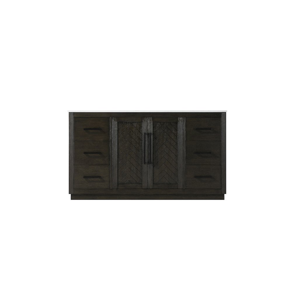 60 inch Single Bathroom Vanity in Chocolate Oak