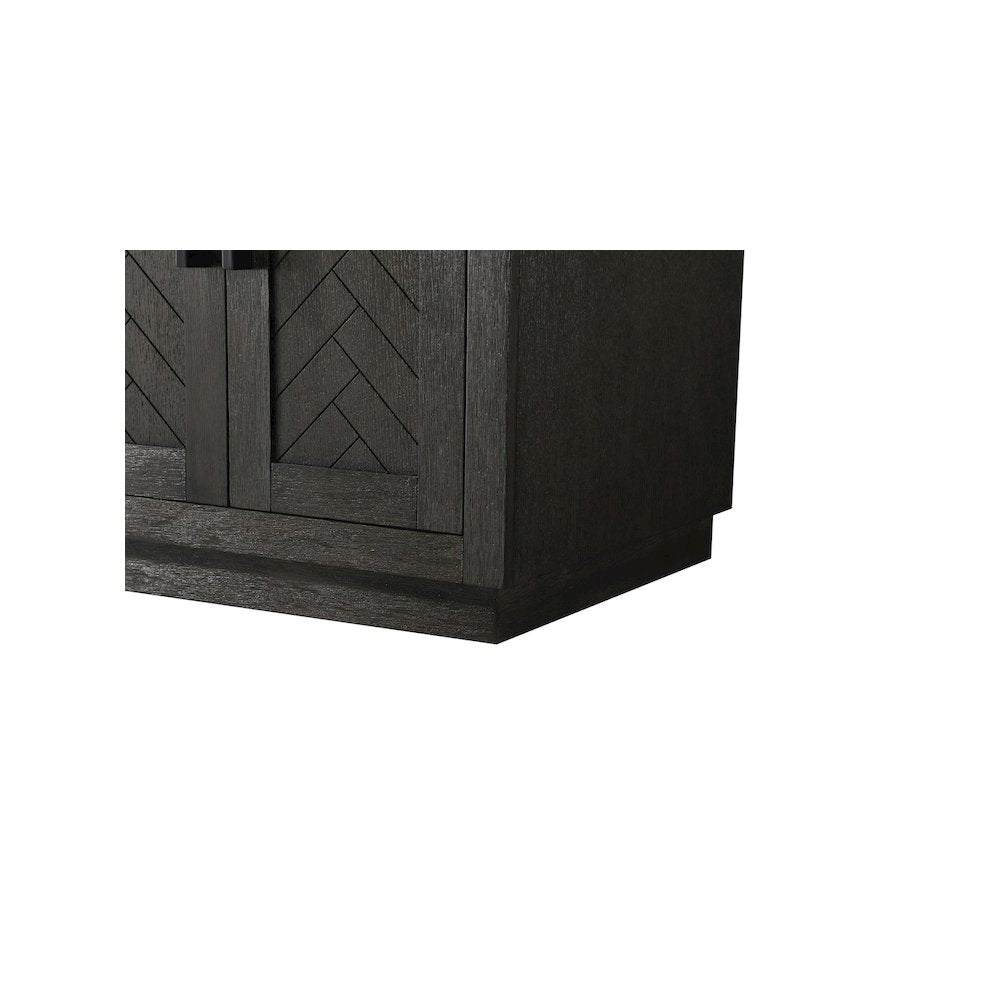 60 inch Double Bathroom Vanity in Chocolate Oak