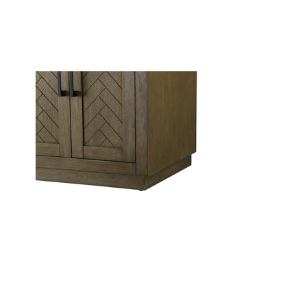 60 inch Double Bathroom Vanity in Hazel Oak