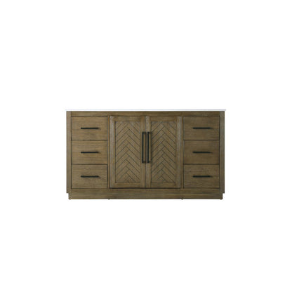 60 inch Single Bathroom Vanity in Hazel Oak
