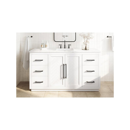 60 inch Single Bathroom Vanity in White