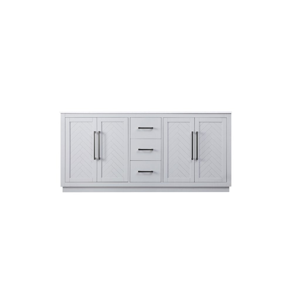 72 inch Double Bathroom Vanity in Grey