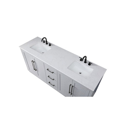 72 inch Double Bathroom Vanity in Grey