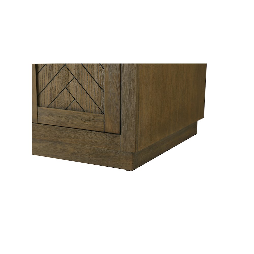 72 inch Double Bathroom Vanity in Hazel Oak