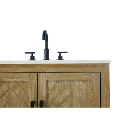 72 inch Double Bathroom Vanity in Linen Oak
